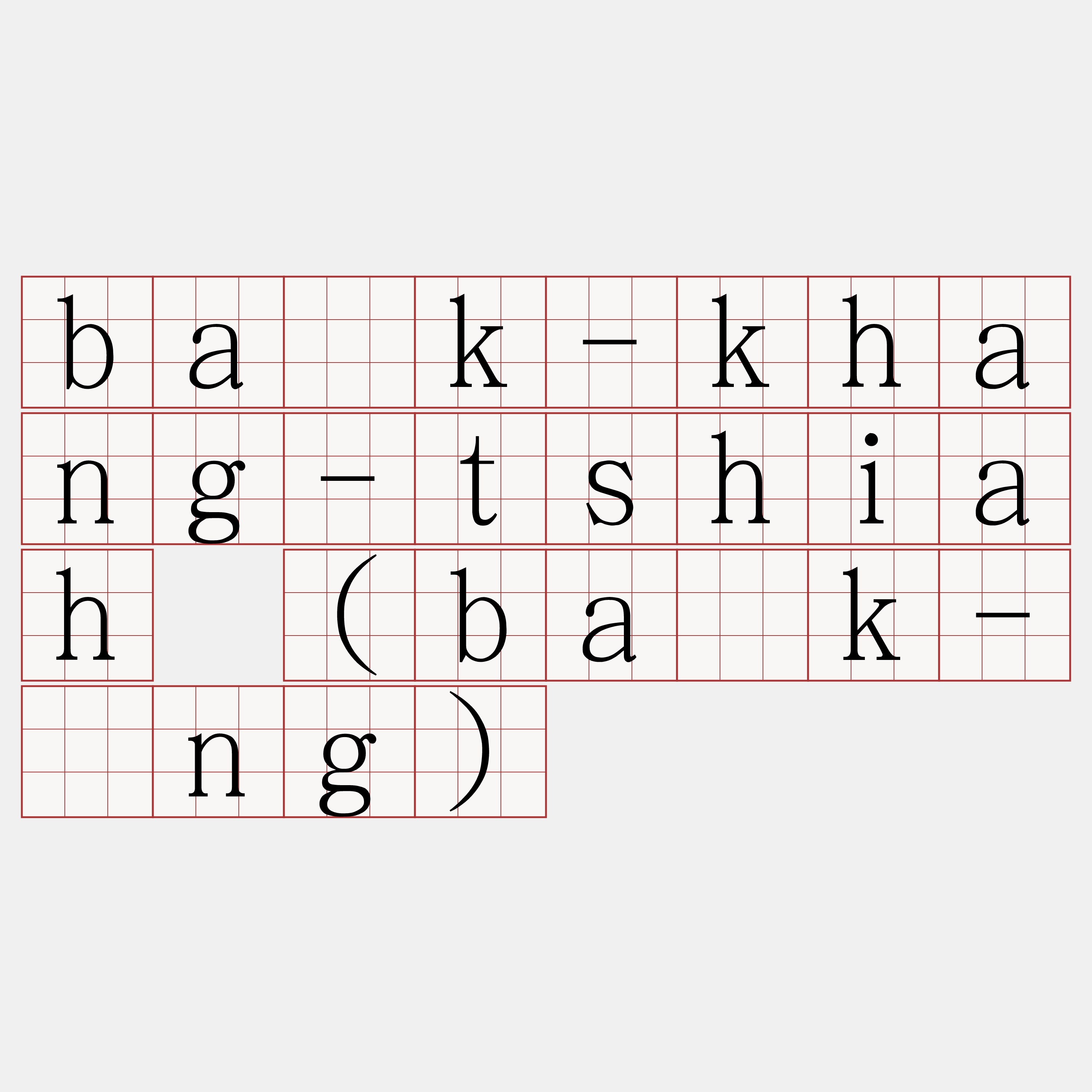ba̍k-khang-tshiah (ba̍k-âng)